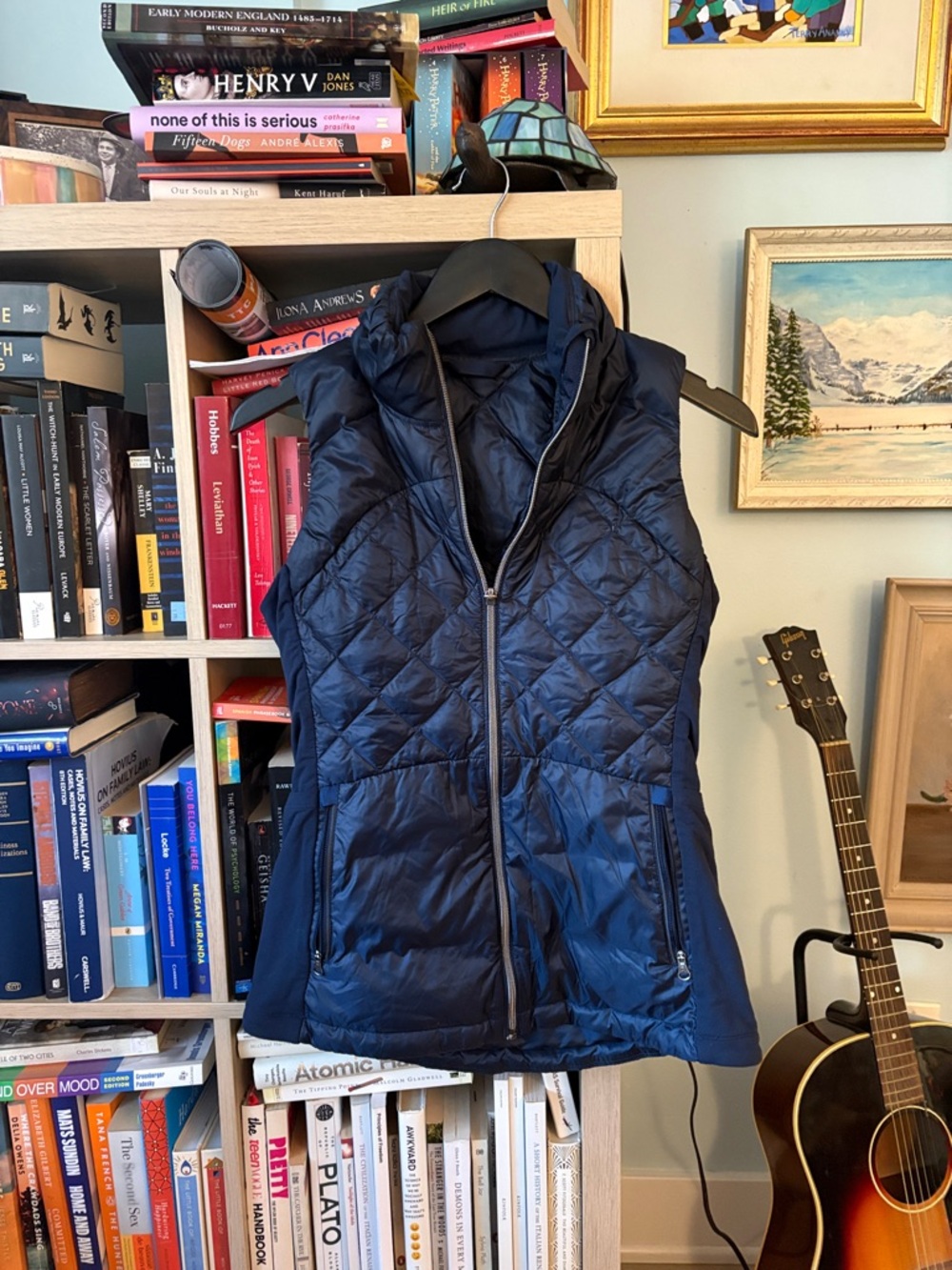 lululemon athletica Navy Quilted Puffer Running Vest